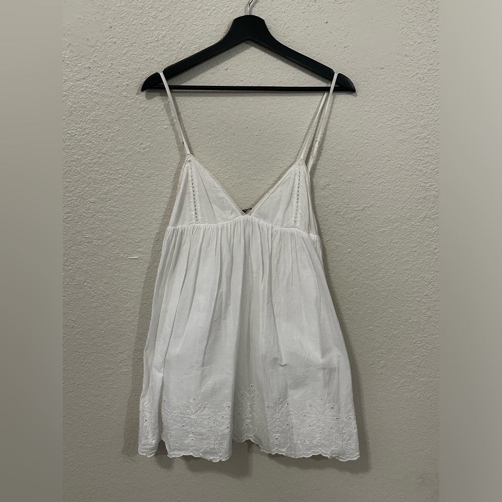 Zara White Dress Size Large